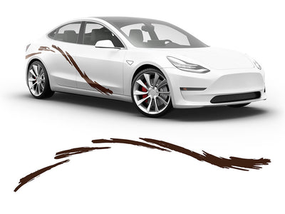3M Brown Curves Body Graphic~Full Side Auto Decal Kit~0
