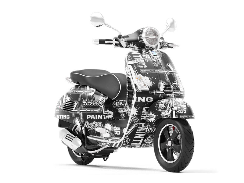 Custom Paint Cars Vespa Scooter Wrap Film