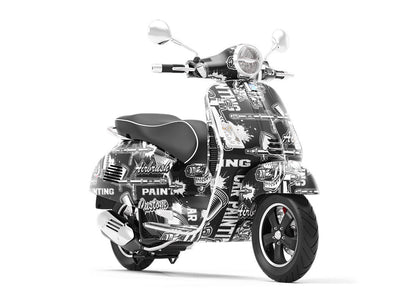 Custom Paint Cars Vespa Scooter Wrap Film