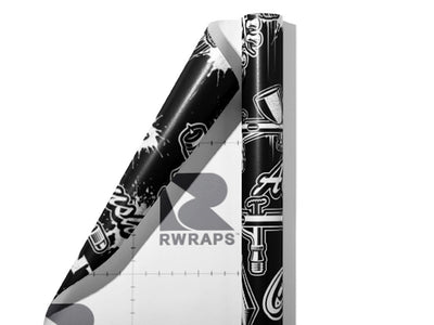Custom Paint Cars Wrap Film Sheets~Rwraps Series 914 Custom Paint Cars Scrolled Sheet~3