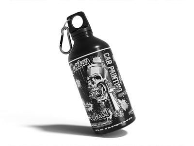 custom paint gearhead Water Bottle DIY Stickers