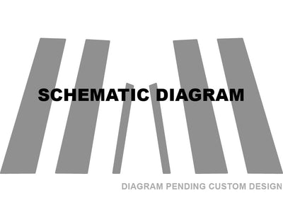 volvo v70 2008-2010 Gloss Black Pillar Covers