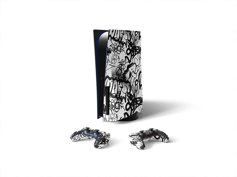 cut and run graffiti Sony PS5 DIY Skin