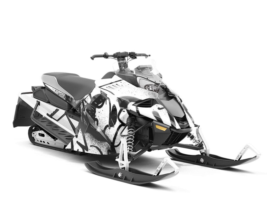Cut and Run Graffiti Custom Wrapped Snowmobile