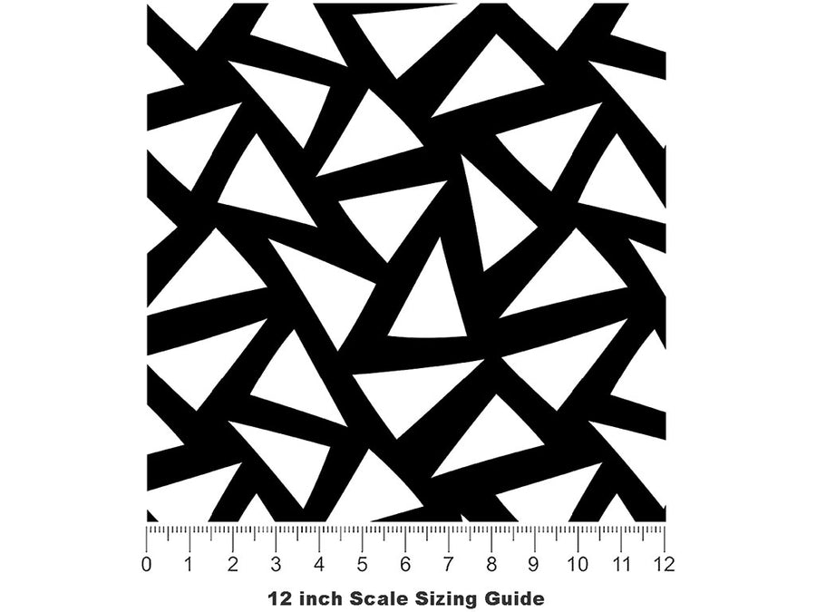 Cut Out Mosaic Vinyl Film Pattern Size 12 inch Scale~Rwraps Cut Out Mosaic Sizing Chart~2