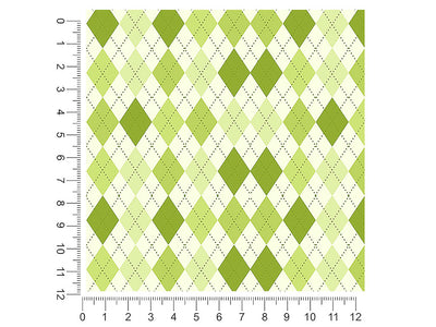 cut the grass argyle 1ft x 1ft Craft Sheets