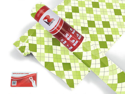 cut the grass argyle Craft Vinyl Roll