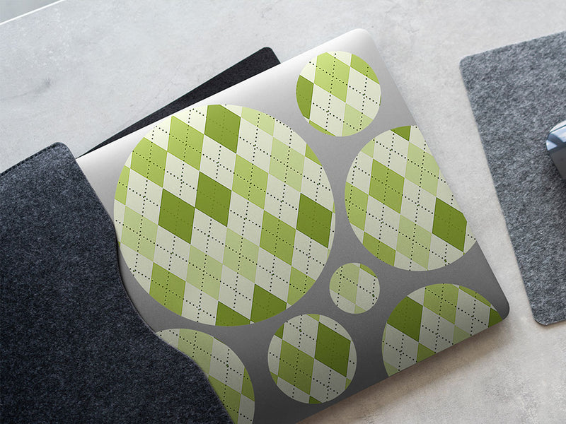 cut the grass argyle DIY Laptop Stickers