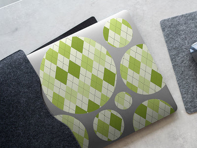 cut the grass argyle DIY Laptop Stickers