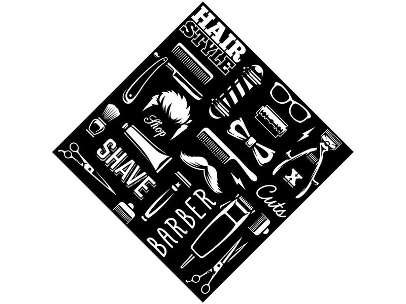 Cut Up Barber Vinyl Wrap Pattern