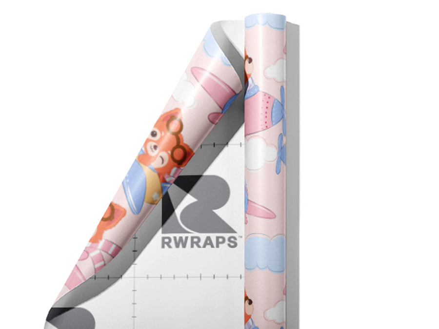 Cute Aviators Animal Wrap Film Sheets~Rwraps Series 914 Cute Aviators Animal Scrolled Sheet~3