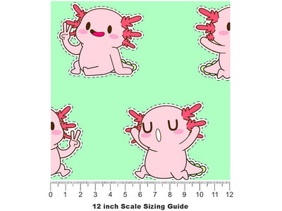 Cutout Cuties Marine Life Vinyl Film Pattern Size 12 inch Scale~Rwraps Cutout Cuties Marine Life Sizing Chart~2