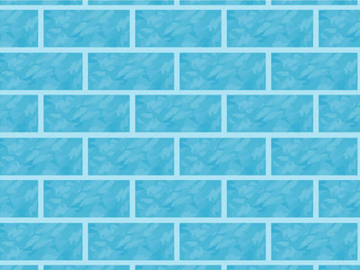 Cyan  Brick Vinyl Wrap Pattern~Rwraps Series 914 Digitally Printed Vinyl Wrap~0