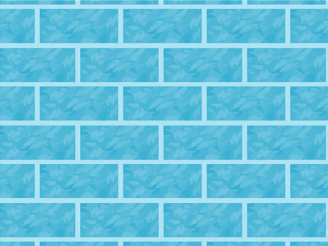 Cyan  Brick Vinyl Wrap Pattern~Rwraps Series 914 Digitally Printed Vinyl Wrap~0