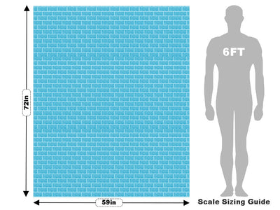 Cyan  Brick Vehicle Wrap Scale~Rwraps Series 914 Cyan  Brick Measurements~2