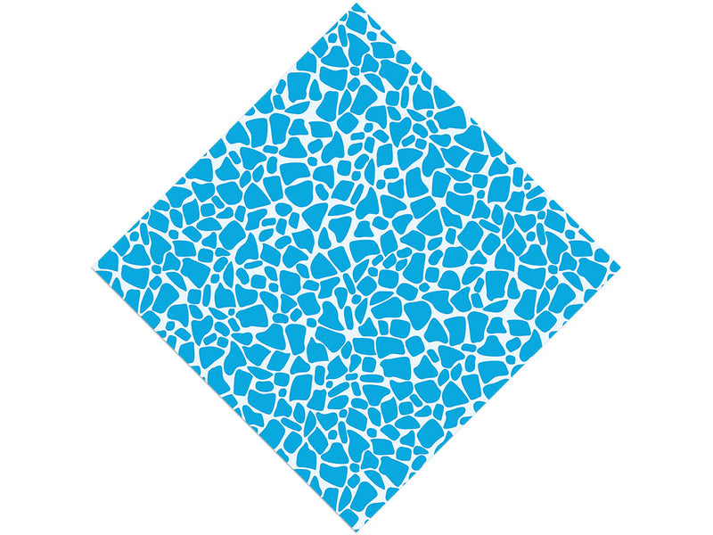 Cyan  Cobblestone Vinyl Wrap Pattern