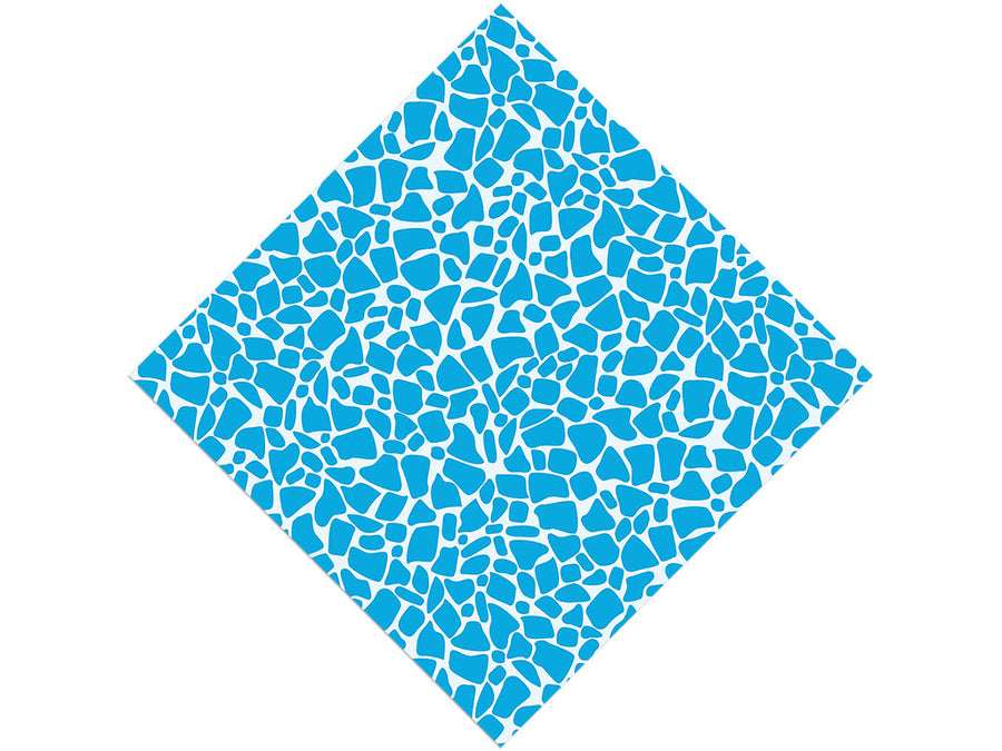 Cyan  Cobblestone Vinyl Wrap Pattern