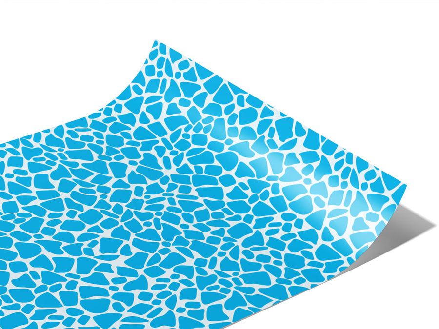 Cyan  Cobblestone Vinyl Wraps~Rwraps Series 914 Digitally Printed Vinyl Wrap~1
