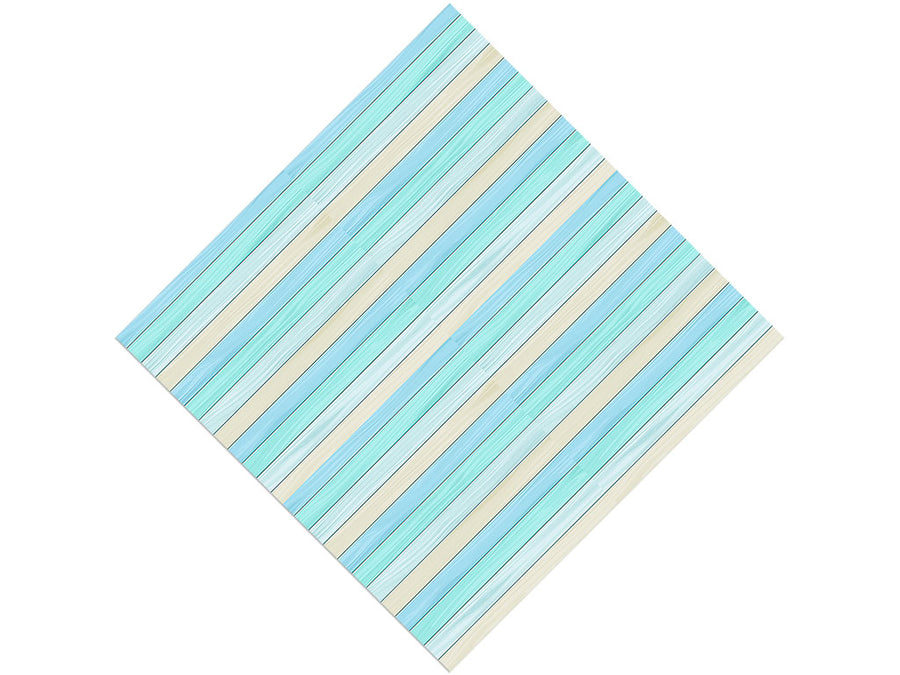 Cyan Gradient Wood Plank Vinyl Wrap Pattern