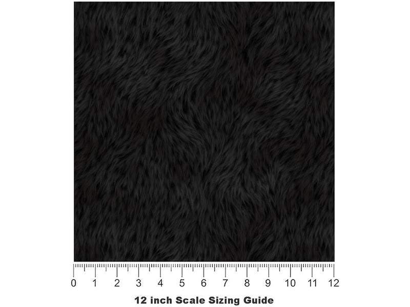 Cyber Black Bear Vinyl Film Pattern Size 12 inch Scale~Rwraps Cyber Black Bear Sizing Chart~3