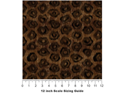 Cyber Black Cheetah Vinyl Film Pattern Size 12 inch Scale~Rwraps Cyber Black Cheetah Sizing Chart~3