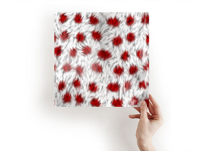 cyber blood yeti animal print Craft Sheets