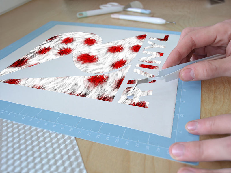 cyber blood yeti animal print Easy Weed Craft Vinyl