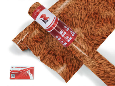 cyber brown bear animal print Craft Vinyl Roll