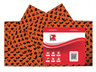 cyber cheetah animal print Craft Vinyl Sheet Pack