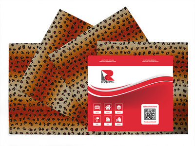 cyber deafleopard animal print Craft Vinyl Sheet Pack