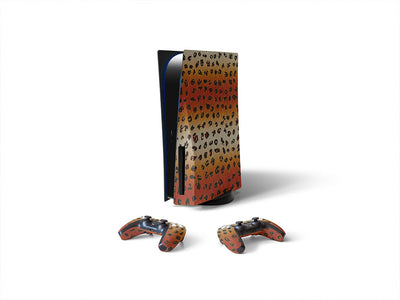 cyber deafleopard animal print Sony PS5 DIY Skin