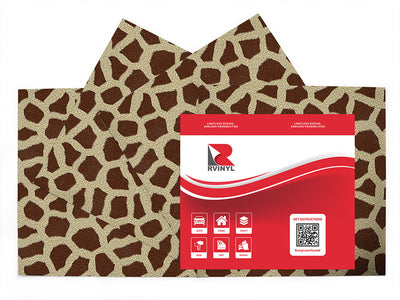 cyber giraffe animal print Craft Vinyl Sheet Pack