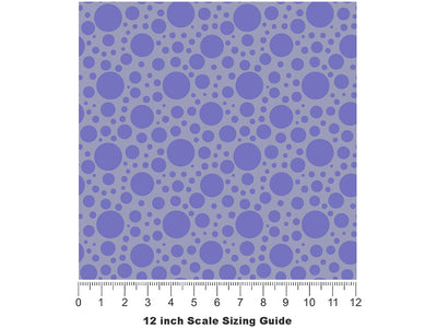 Cyber Grape Polka Dot Vinyl Film Pattern Size 12 inch Scale~Rwraps Cyber Grape Polka Dot Sizing Chart~2
