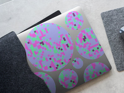 cyber grapes pixel DIY Laptop Stickers