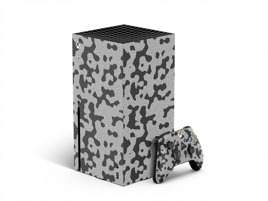 cyber gray cowhide cow animal print XBOX DIY Decal
