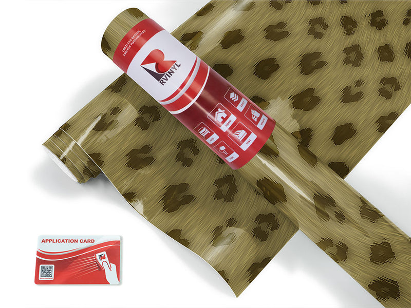cyber green cheetah animal print Craft Vinyl Roll