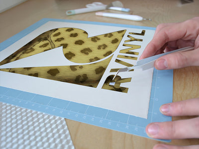 cyber green cheetah animal print Easy Weed Craft Vinyl