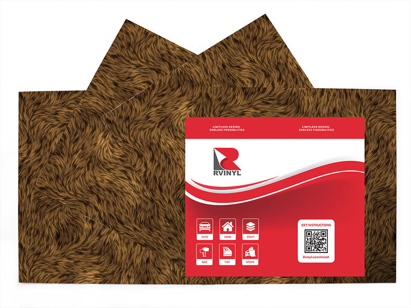 cyber grizzly bear animal print Craft Vinyl Sheet Pack