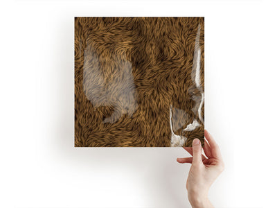 cyber grizzly bear animal print Craft Sheets