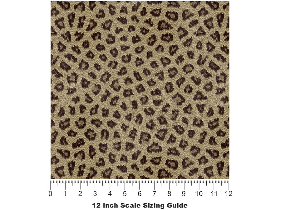 Cyber Manyara Leopard Vinyl Film Pattern Size 12 inch Scale~Rwraps Cyber Manyara Leopard Sizing Chart~3