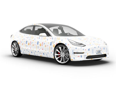 Cyber Monday Technology Vehicle Vinyl Wrap