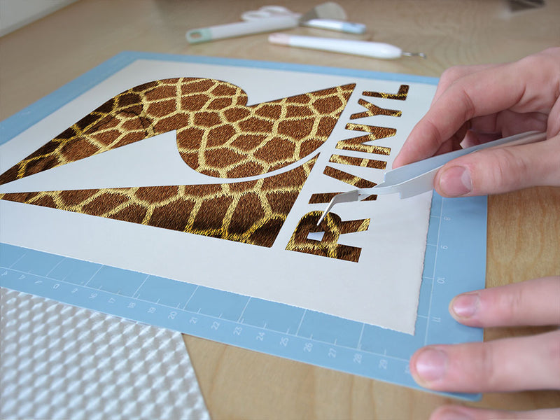 cyber ngorongorogiraffe animal print Easy Weed Craft Vinyl