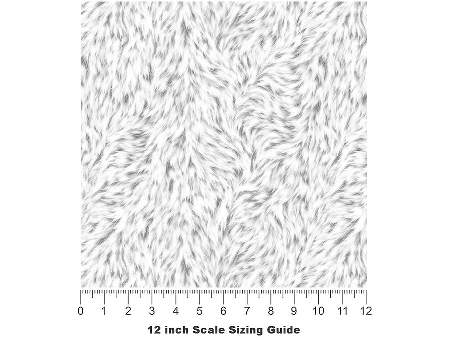 Cyber Polar Bear Vinyl Film Pattern Size 12 inch Scale~Rwraps Cyber Polar Bear Sizing Chart~3