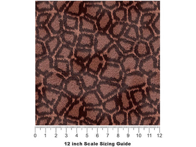 Cyber Rose Giraffe Vinyl Film Pattern Size 12 inch Scale~Rwraps Cyber Rose Giraffe Sizing Chart~3