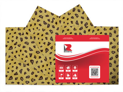 cyber savannaleopard animal print Craft Vinyl Sheet Pack