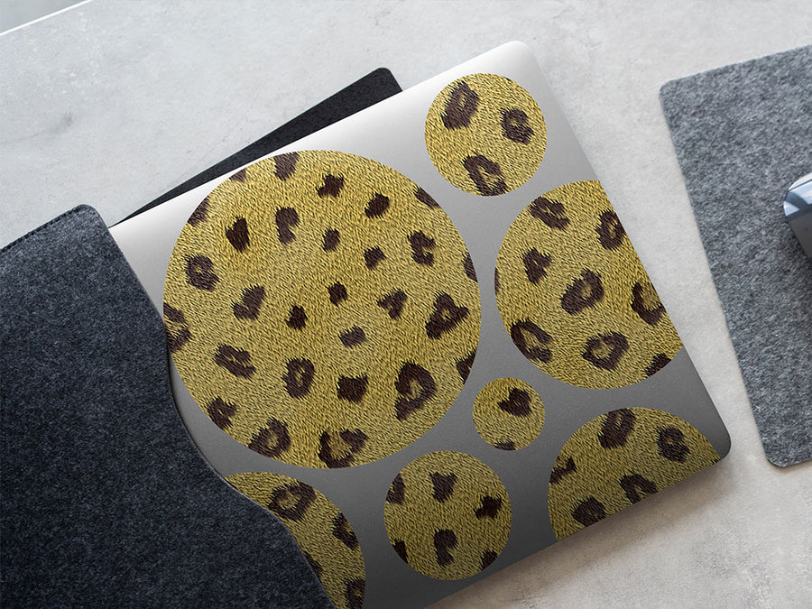 cyber savannaleopard animal print DIY Laptop Stickers
