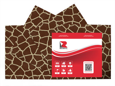 cyber serengetigiraffe animal print Craft Vinyl Sheet Pack