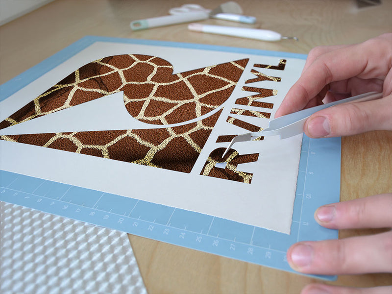 cyber serengetigiraffe animal print Easy Weed Craft Vinyl