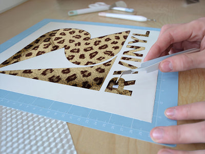 cyber stealthleopard animal print Easy Weed Craft Vinyl