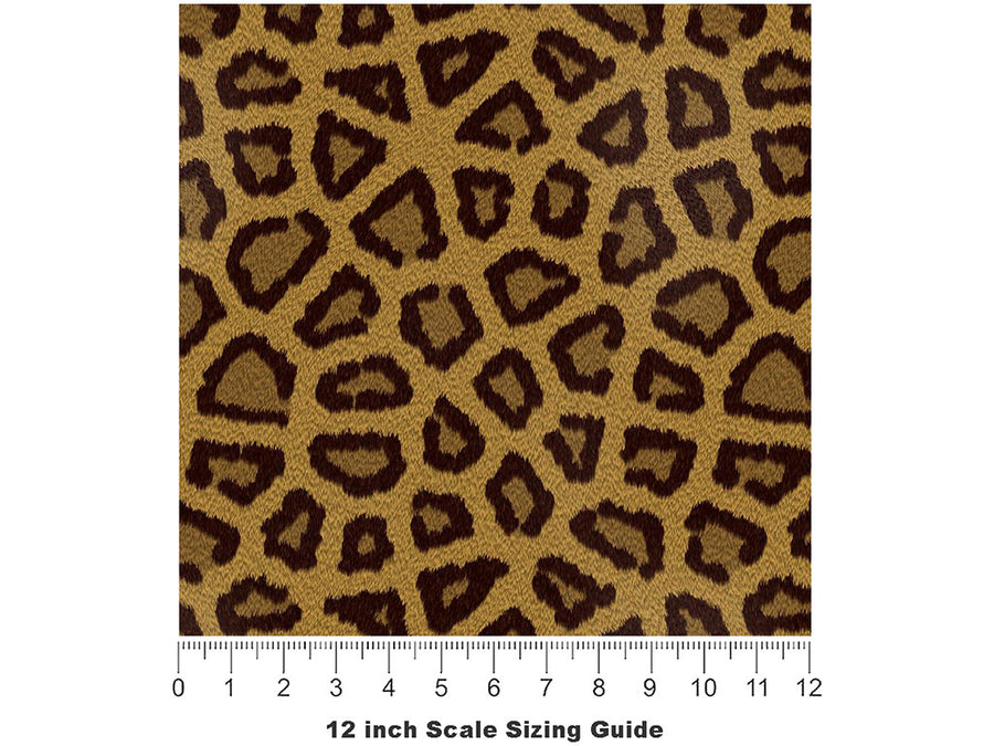 Cyber Sunset Leopard Vinyl Film Pattern Size 12 inch Scale~Rwraps Cyber Sunset Leopard Sizing Chart~3